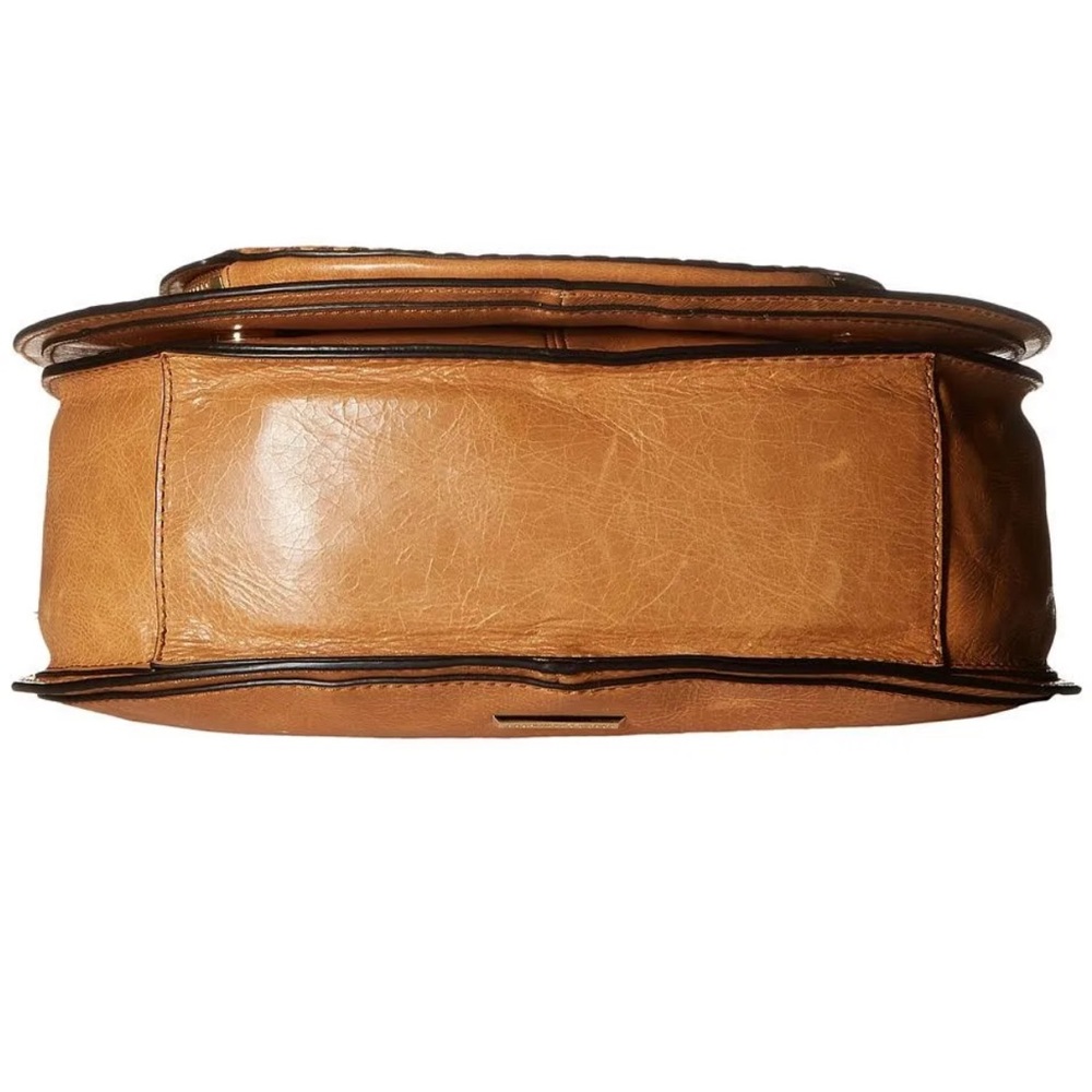 Rebecca Minkoff Leather Vanity Saddle Bag Cognac - Picture 13 of 16